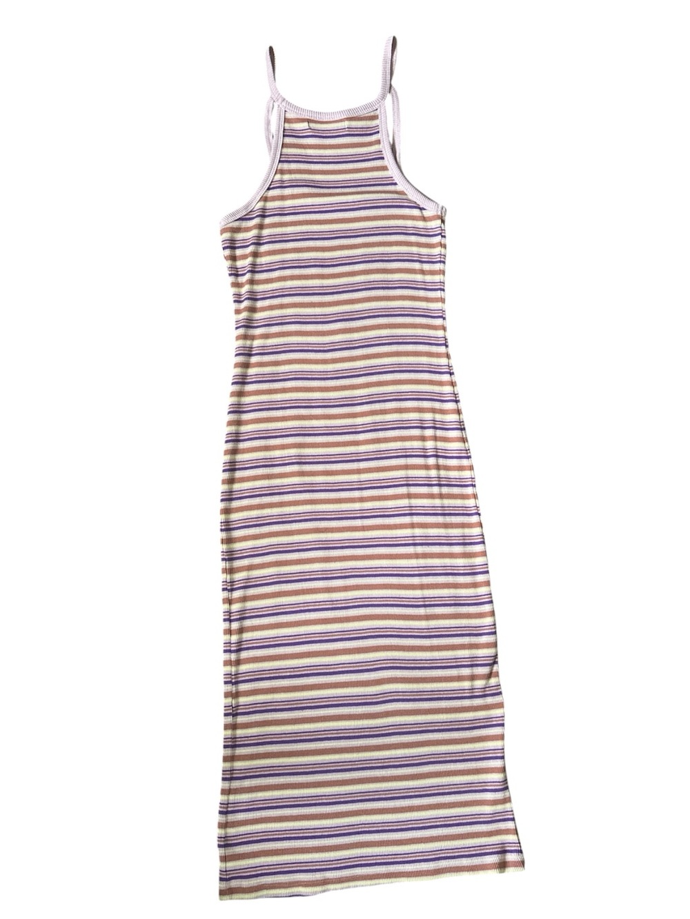 Tomboy Striped  Tank Dress in Cream - Picture 3 of 6